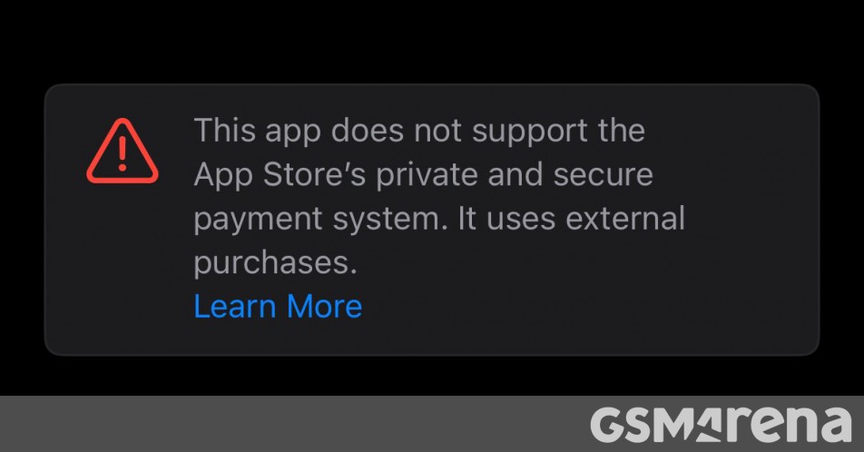 Apple now showing warnings on EU App Store apps with alternative payment options