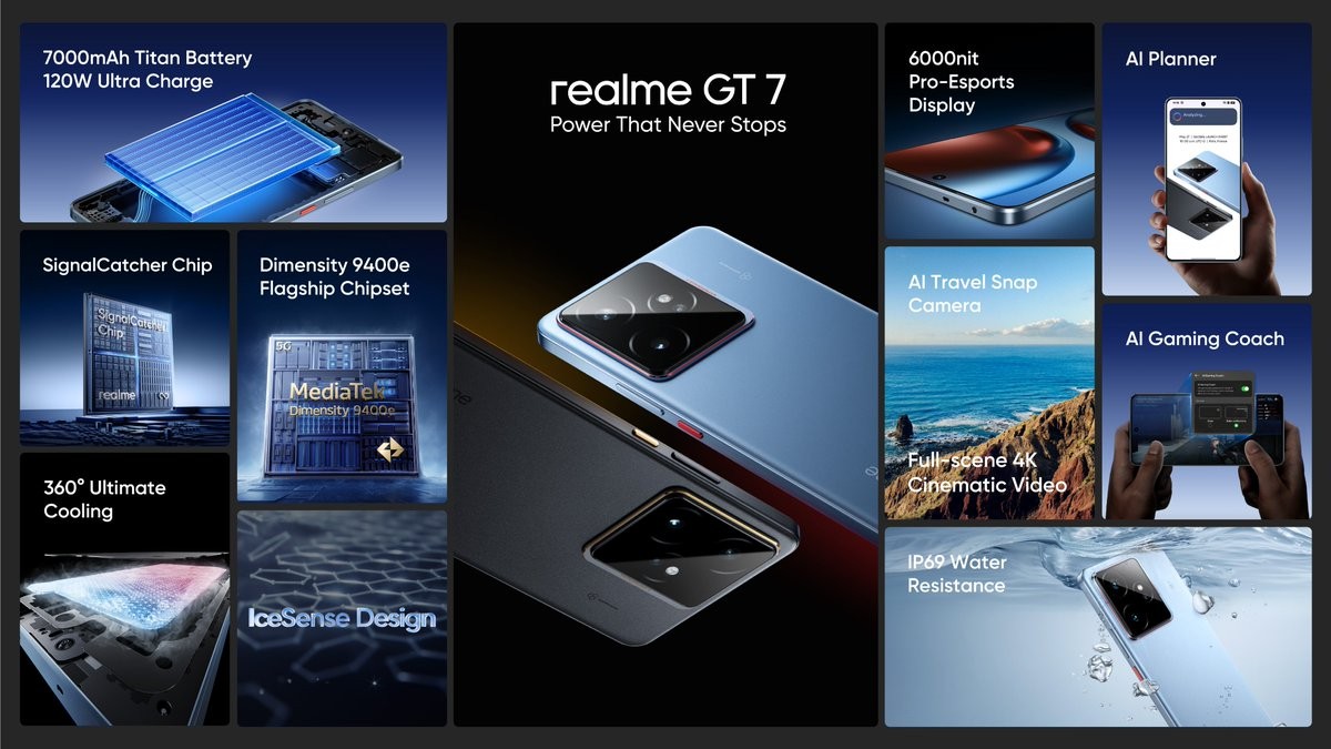 Realme GT 7 and GT 7T make their global debut 