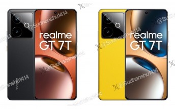 More Realme GT 7T renders leak showing all colors