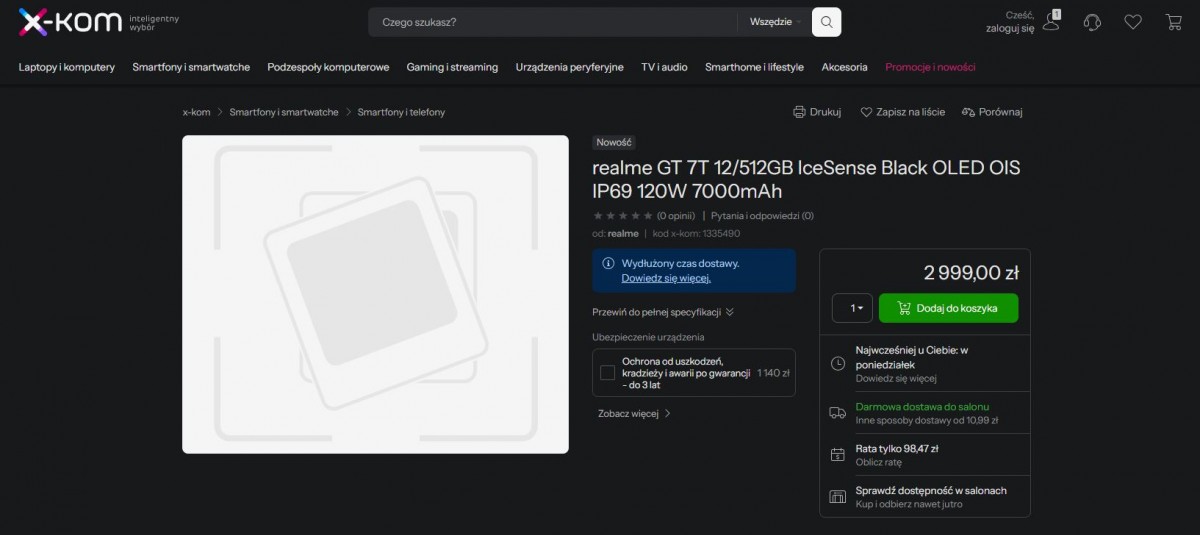Realme GT 7T retailer listing sheds even more light on its pricing
