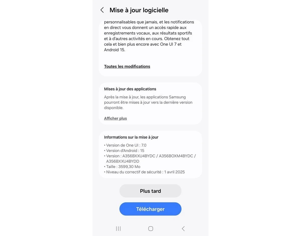 Samsung Galaxy A35 receives a UI 7 update in Europe