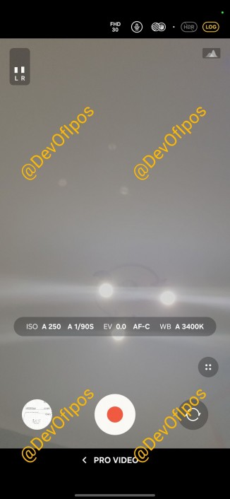 Log mode for Galaxy S25 Edge’s selfie camera