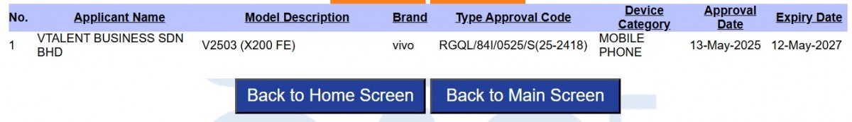 vivo X200 FE gets certified on its way to launch, revealing its charging spec