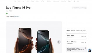 iPhone 16 Pro's purchase page on Apple Ireland's website