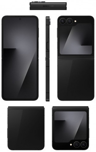 Galaxy Z Flip7 FE in Black and White (credit: Evan Blass)