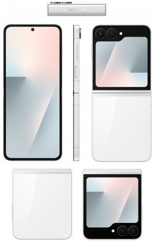 Galaxy Z Flip7 FE in Black and White (credit: Evan Blass)