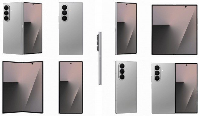 Galaxy Z Fold7 in Silver Shadow