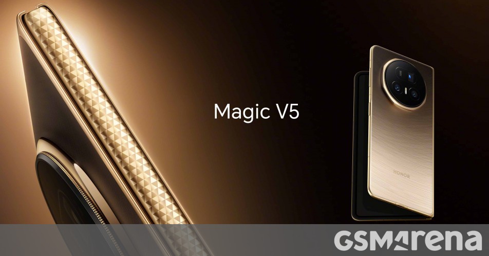 Honor Magic V5 official renders unveiled, insanely thin at 8.8mm