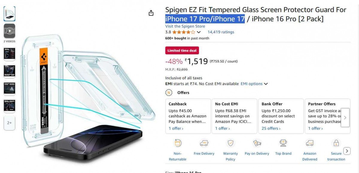Spigen confirms the iPhone 17 will have a 6.3-inch display