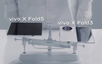 The vivo X Fold5 will weigh less than X Fold3's 219g as teaser video shows