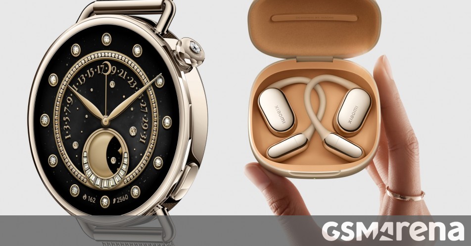 Xiaomi teases smaller Watch S4 41mm and new open-ear headphones for tomorrow's event