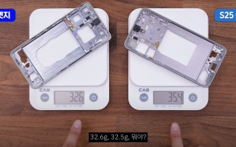 Galaxy S25 Edge teardown video compares it to the S25 Plus bit by bit
