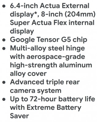Google Pixel 10 Pro Fold (leaked details)