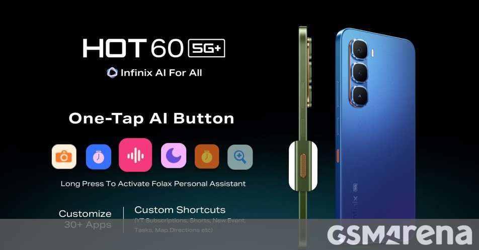 Infinix Hot 60 5G+ is launching next week with ‘One Tap AI Button’