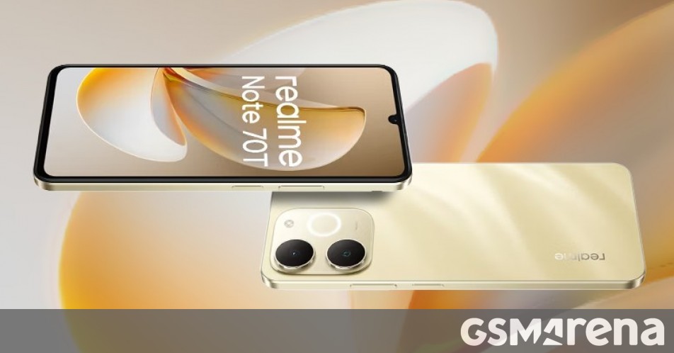 Realme Note 70 appears on Google Play Console with the same model number as the Note 70T