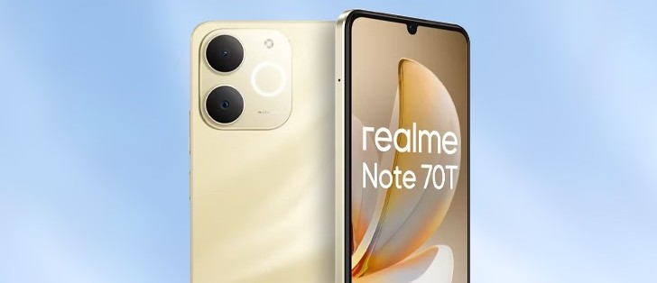 Realme Note 70T retailer listing reveals official images and