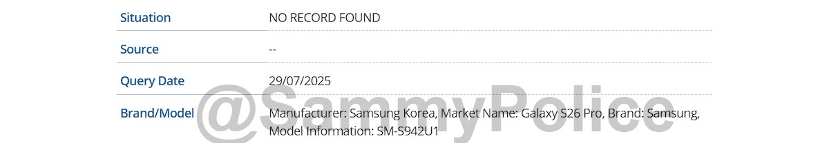 Samsung Galaxy S26's replacement seemingly confirmed
