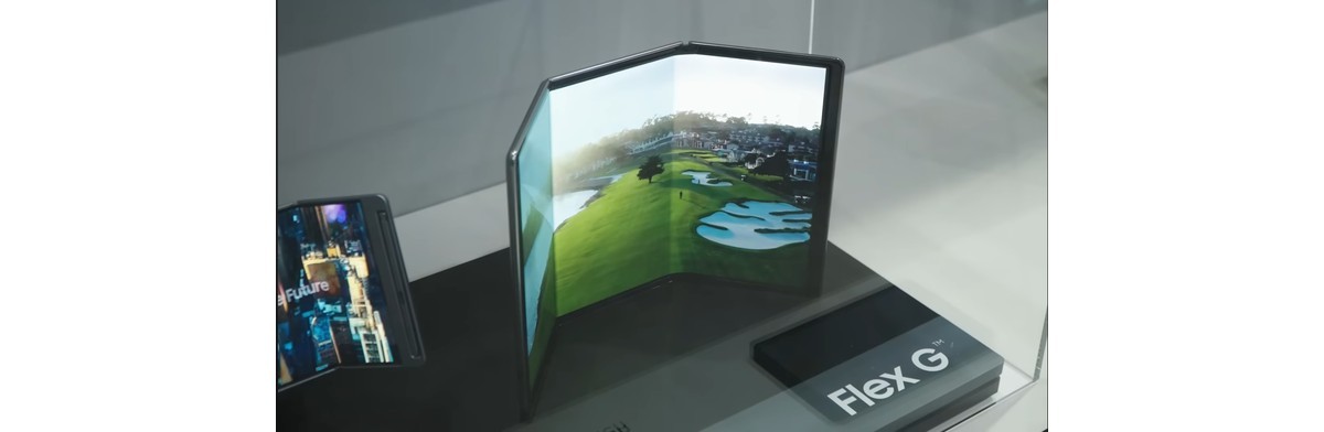 A prototype tri-fold screen from Samsung