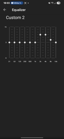 Sony Sound Connect app EQ settings. - Sony wh-1000XM6 review