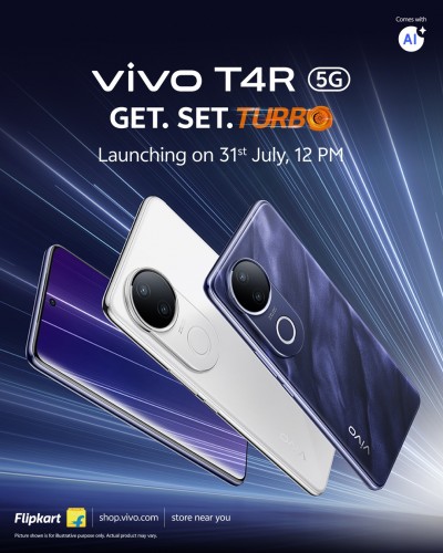 Vivo T4R's launch date, major glasses, and colors officially appeared