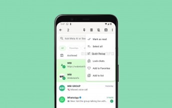 WhatsApp working on a Quick Recap feature that will let you generate message summaries for multiple chats