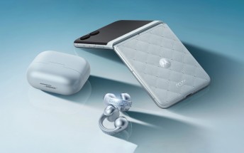 Motorola announces its blinged-up Swarovski Razr and Buds Loop in Pantone Ice Melt colorway