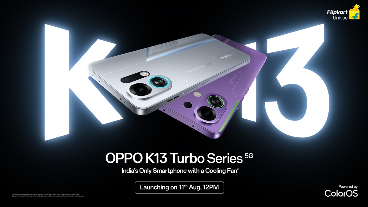 Oppo K13 Turbo and K13 Turbo Pro's India launch date announced