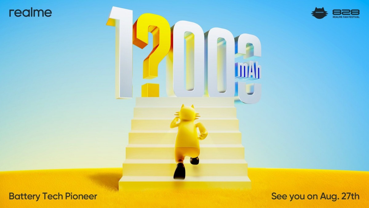 Realme to introduce phone with larger than 10,000 mAh battery on August 27