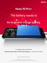 Redmi Note 15 Pro+ Key specification teaser (a machine translated into Chinese)