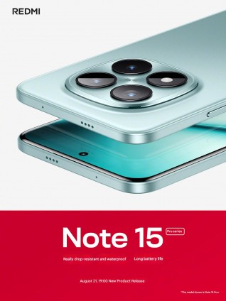 Redmi Note 15 Pro series launch date and IP68/69K posters