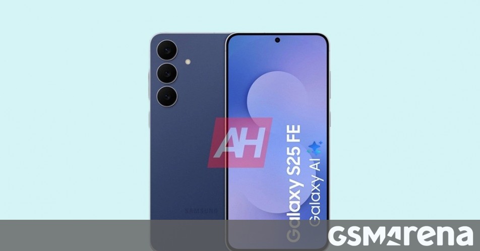 Samsung Galaxy S25 FE's leaked official renders show it from different angles in multiple colors