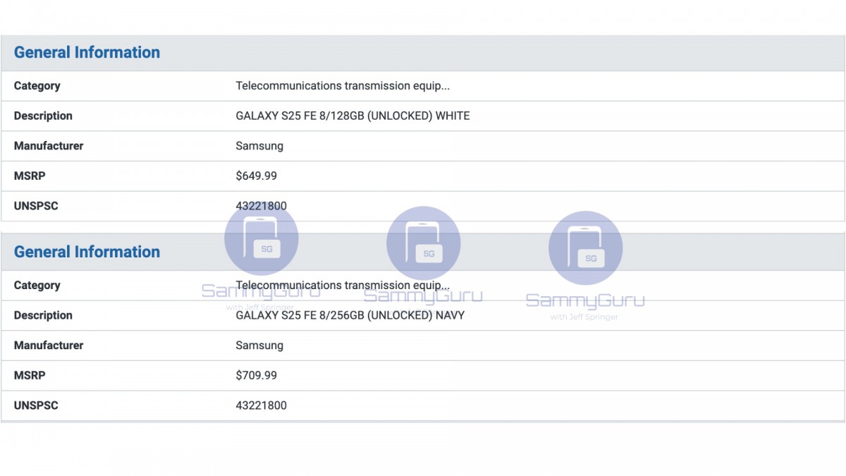 Samsung Galaxy S25 FE'nin ABD fiyatı sızdırıldı
