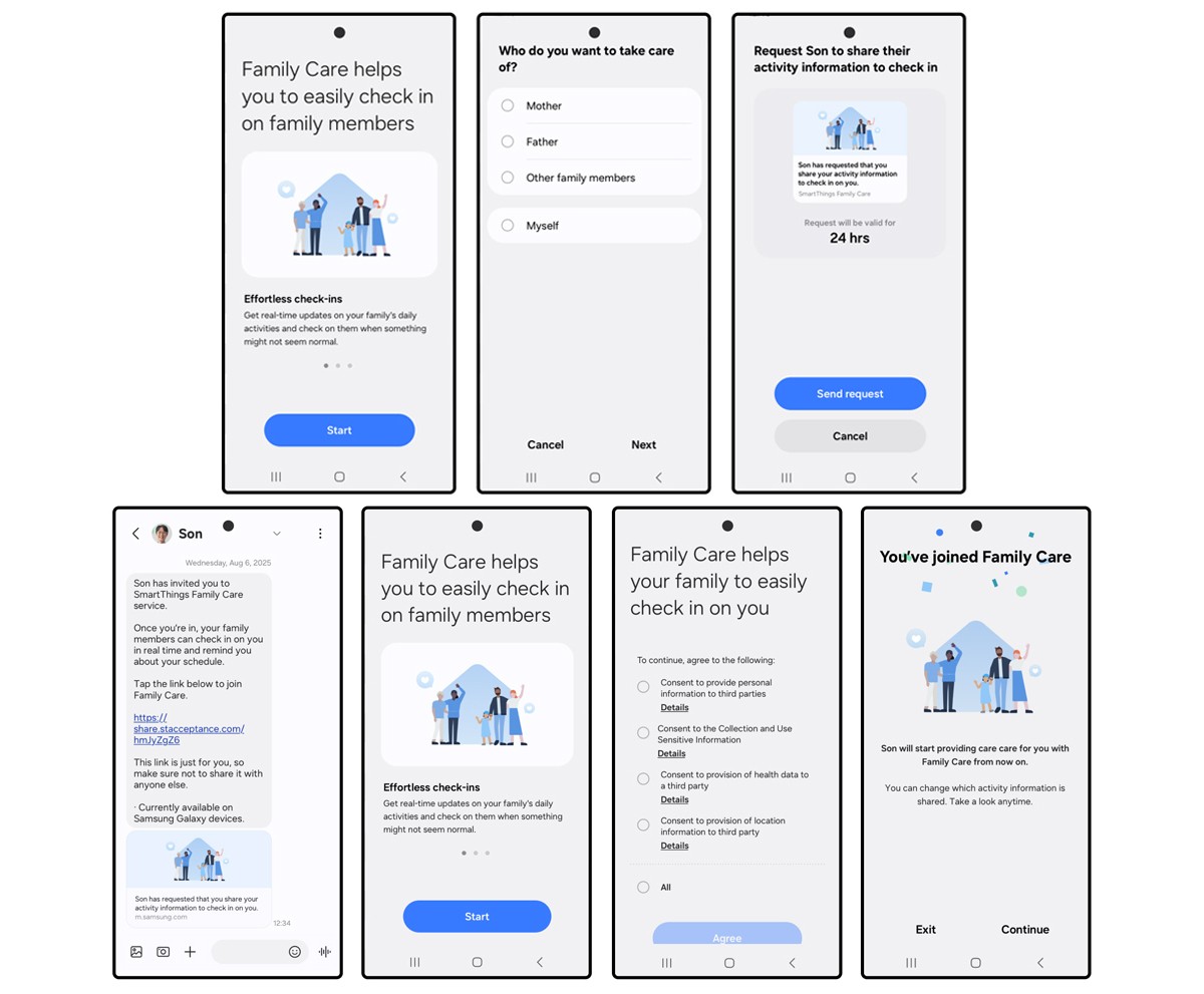 Samsung Smartathings Family Care Updates makes it easy for carers and care recipients to use equally