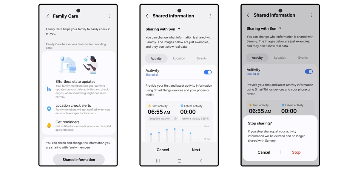 Samsung Smartathings Family Care Updates makes it easy for carers and care recipients to use equally