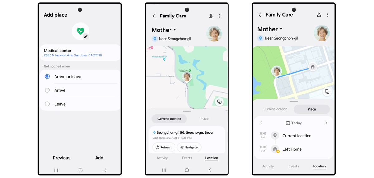 Samsung Smartathings Family Care Updates makes it easy for carers and care recipients to use equally