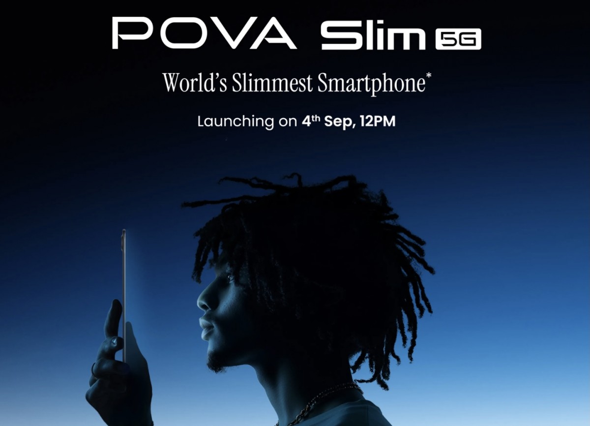Tecno Pova Slim 5G to debut in India on September 4