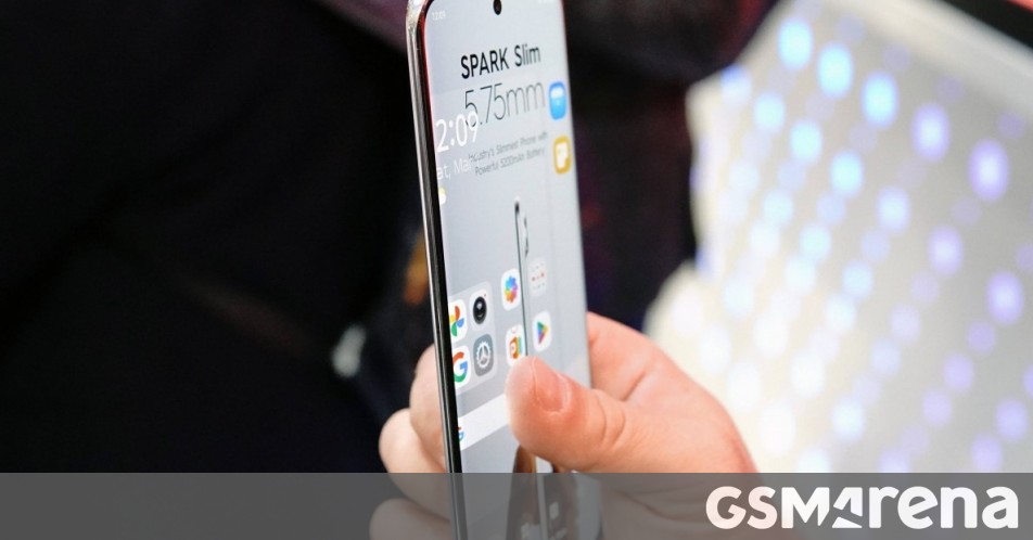 Tecno Spark Slim is headed to India with its very thin profile, here's how much it will cost