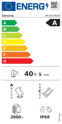 EPREL Labels: Galaxy S25 Edge