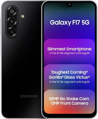 Galaxy F17 in Violet Pop and Neo Black