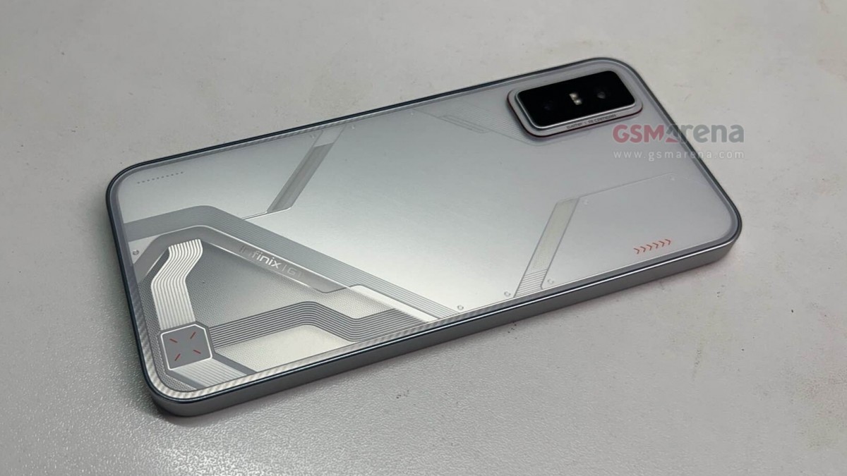 Infinix GT 30's Shadow Ash color model