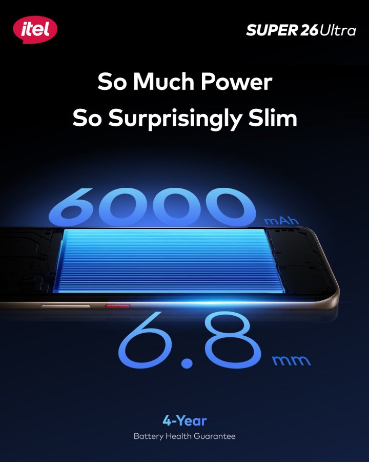 itel Super 26 Ultra brings curved AMOLED display and 6,000mAh