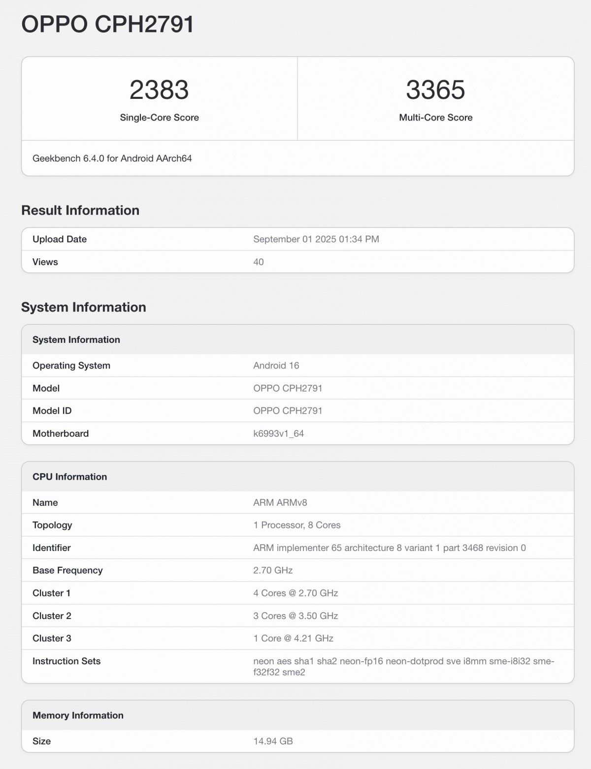 Oppo Find X9 design leaked, phone listed on Geekbench