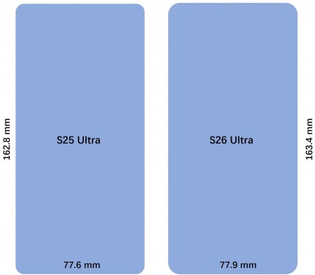 Samsung Galaxy S26 Ultra Dimensions