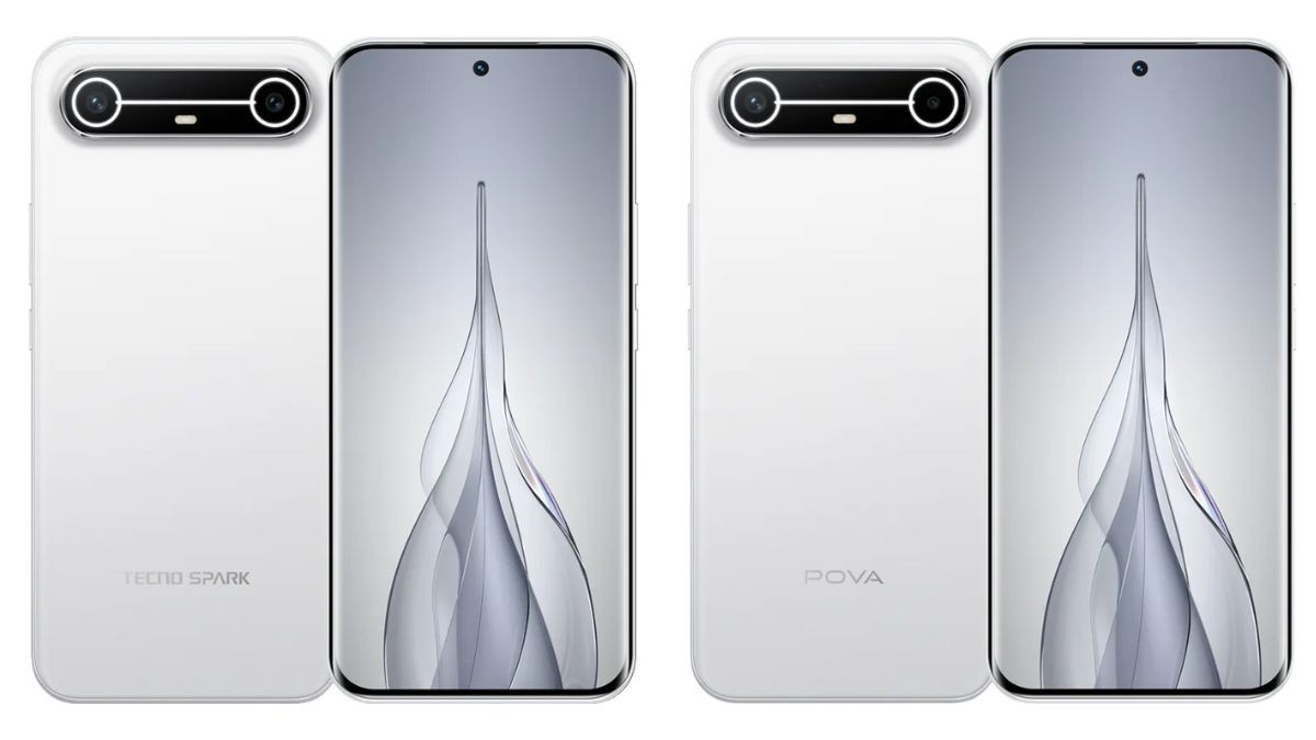 Techno Spark Slim and Pova Slim in Slim White Color