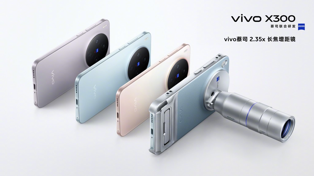 Vivo X300 series is compatible with Vivo Zeys 2.35x Telefoto Teleconverter Kit