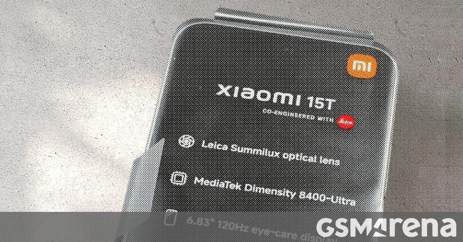 Spy photo of the Xiaomi 15T reveals bigger screen, new chipset, battery capacity and more