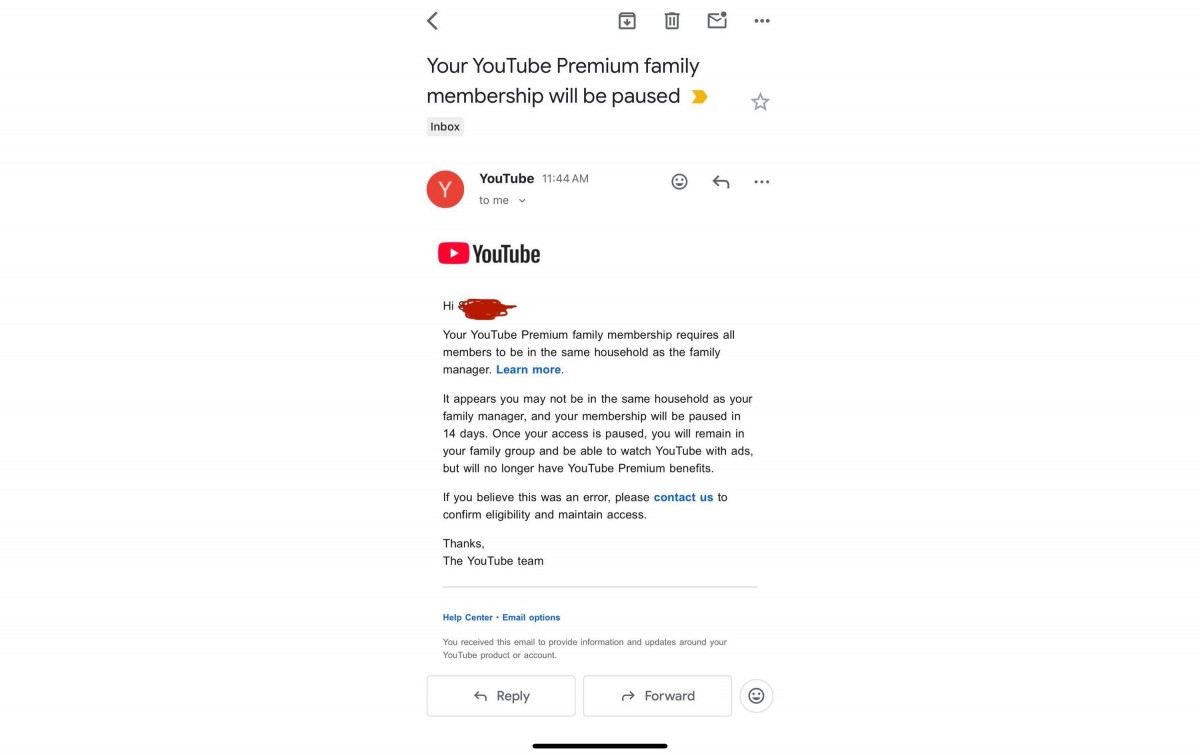 YouTube is now going after Premium Family Plan accounts that aren't in the same location