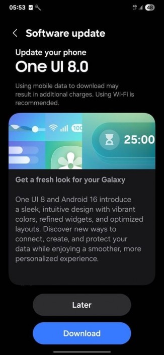 samsung galaxy a73 one ui 8 update