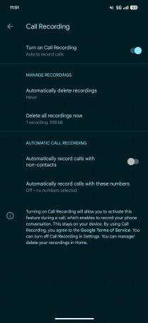 Call recording inside phone by Google app v198+ (Credit: 9to5 Google)
