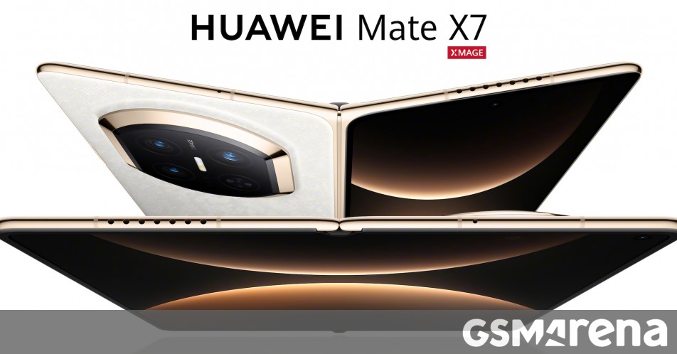 Huawei Mate X7 design and colors revealed ahead of launch